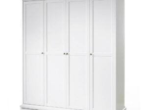 4 Deurs kledingkast wit