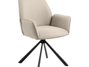 Eetkamerstoel Beige draaibaar