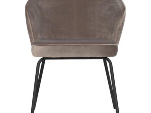 Woood Admit Eetkamerstoel - Fluweel Khaki