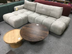 Hoekbank Chenille met Slaapfunctie