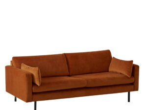 3 Zitsbank velours Terracotta