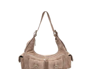 Núnoo Buckle Suede beige w. Gold