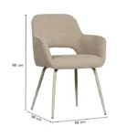 Woood Jenny Eetkamerstoel - Naturel - Afbeelding 2