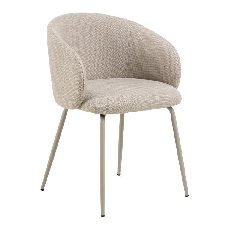 13200480.jpg Eetkamerstoel beige (set van 2) - Afbeelding 1