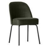 Woood Vogue Eetkamerstoel - Fluweel - Donkergroen