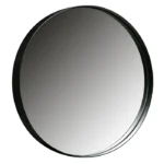 Woood Doutzen Spiegel - Zwart - Ø 50 cm