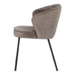 Woood Admit Eetkamerstoel - Fluweel Khaki - Afbeelding 2