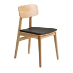 Eetkamerstoel Zwart/naturel