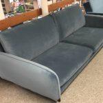 4 Zitsbank velvet blauw