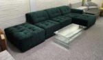 Hoekbank met Chaise Longue Rechts Groen - Afbeelding 2