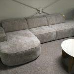 Hoekbank Links Afgerond 5-zits Chenille