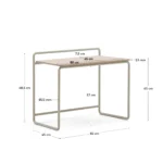 Kave Home  bureau Tinn Beige - Afbeelding 2