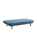 Slaapbank velours Blauw (zonder leuningen) - Afbeelding 2