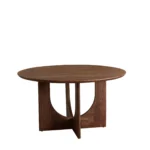 Eetkamertafel Donkerbruin ø140cm