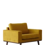 Loveseat velours Oker