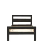 Bed zwart + rolbodem 90x200cm  (excl. matras) - Afbeelding 2