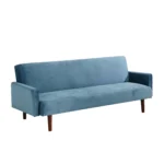Slaapbank velours Blauw