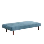 Slaapbank velours Blauw - Afbeelding 2