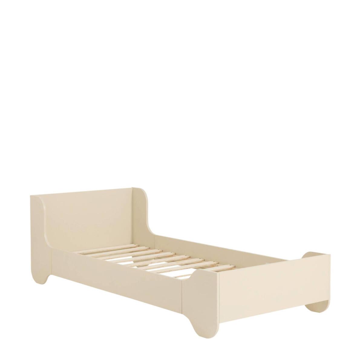 nous-kids-bed-wave-90×200-cm-beige-8719542867331.jpg Bed beige schade+ bodem 90x200cm (excl. matras) - Afbeelding 1