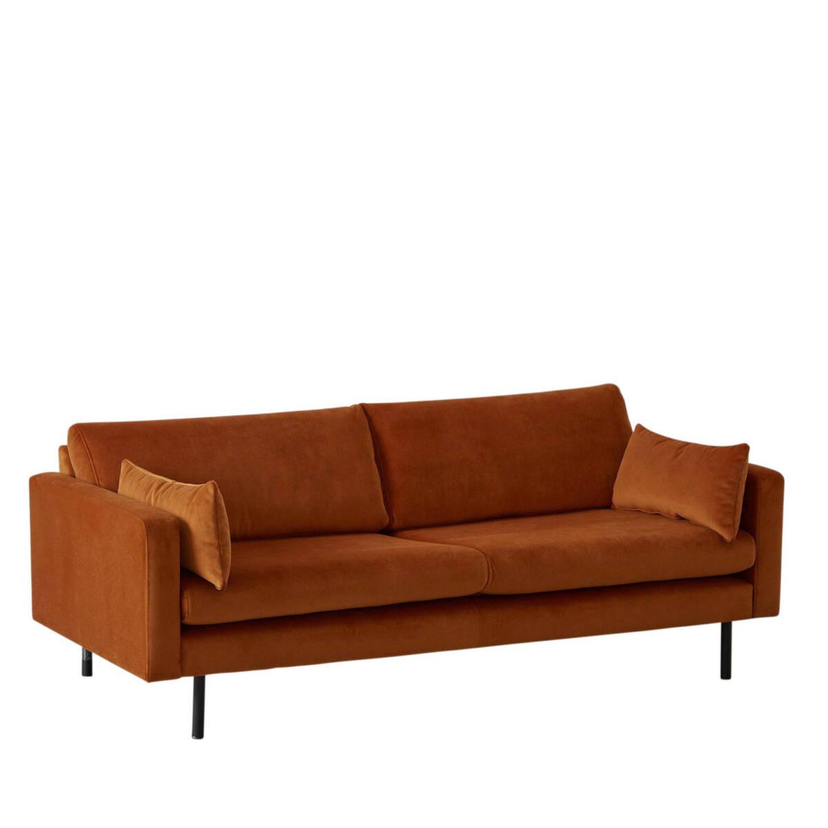 nous-living-3-zitsbank-adam-terra-8719542316969.jpg 3 Zitsbank velours Terracotta - Afbeelding 1