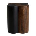 Bijzettafel zwart/bruin