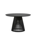 Eetkamertafel zwart ø120cm