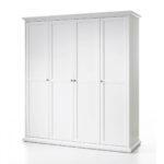4 Deurs kledingkast wit