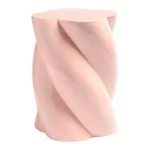 &k amsterdam Pillar Marshmallow Bijzettafel H 40 cm - Roze