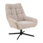 Fauteuil Beige Draaibaar