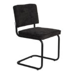 Zuiver Ridge Eetkamerstoel - Bouclé - Zwart