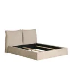 Bed Beige + rolbodem 180x200cm (excl. matras)