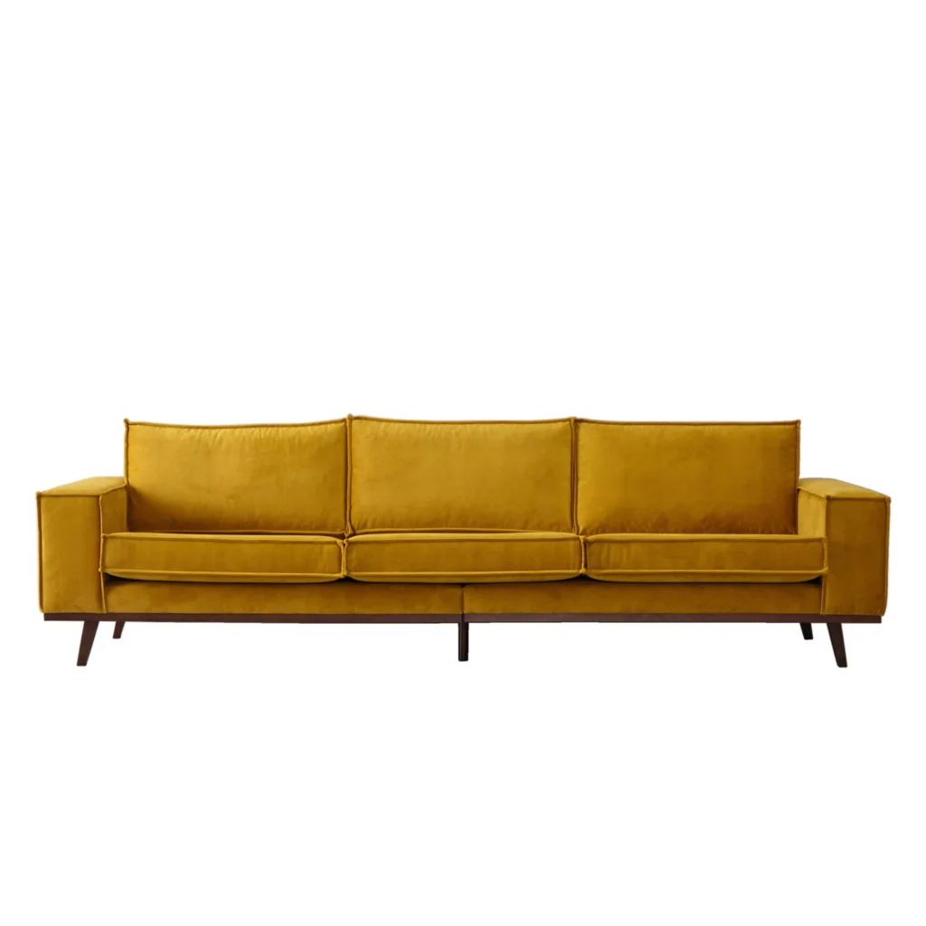 img (2) 4 Zitsbank Okergeel - Afbeelding 1