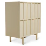 HKliving Cupboard Opbergkast - Glossy Cream (schade boven en zijkant)