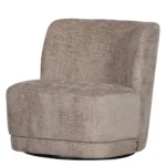 Woood Atty Draaifauteuil - Polyester - Zand - 75x74x65