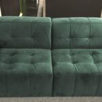 Cosmopolitan Design Chicago 3-zitsbank - Velvet - Flessengroen