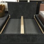 Bed Antraciet 160x200cm (excl. bodem/matras)