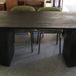 Eetkamertafel Zwart 220x100 cm