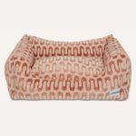 Dogguo  Hondenmand RETRO-WAVE-SOFA-BROWN/BEIGE-L