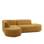 Hoekbank Donkergeel - Afbeelding 2