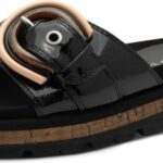 MARCO TOZZI MT Soft Lining Dames Sandalen - BLACK PATENT