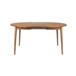 Zuiver Twist Uitschuifbare Eetkamertafel Rond 120|160 cm Walnoot - Bruin