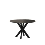 Eetkamertafel rond (120 cm) spin poot Zwart