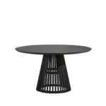 Eetkamertafel Zwart (⌀140 cm)