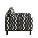 Loveseat Zwart/Wit - Afbeelding 2