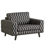 Loveseat Zwart/Wit