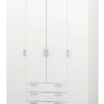 4 Deurs kledingkast wit (in doos)
