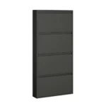 Schoenenkast Zwart 4 vakken