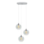 EGLO hanglamp Ariscani 2 - ø 42,5 cm - gekleurd glas - chroom