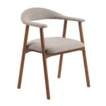 Eetkamerstoel Walnoot/Greige