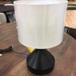 Tafellamp Zwart/beige